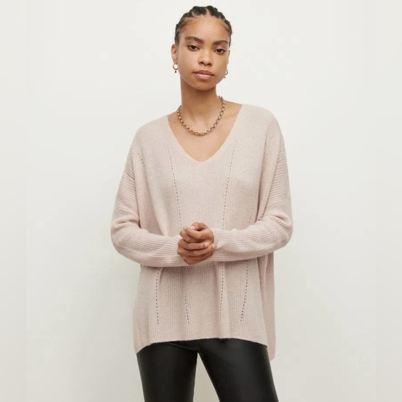 NWT ALLSAINTS Rhoda V-Neck Jumper - Picture 1 of 12